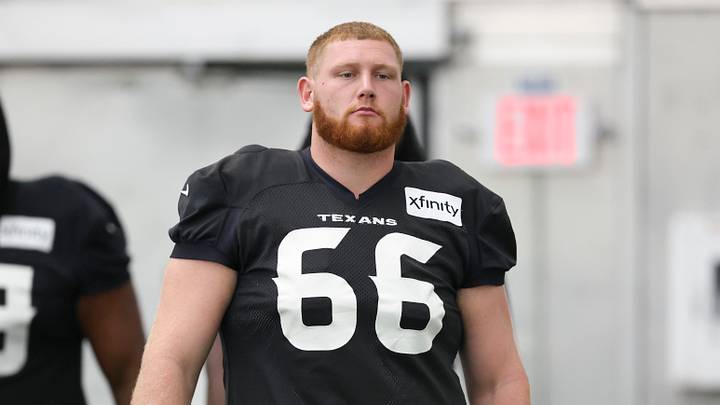 Jul 31, 2026; Houston, TX, USA; Houston Texans center Keylan Rutledge (66) during training camp at Houston Methodist Training Center. Mandatory Credit: Troy Taormina-Imagn Images Jul 31, 2026; Houston, TX, USA; Houston Texans center Keylan Rutledge (66) during training camp at Houston Methodist Training Center. Mandatory Credit: Troy Taormina-Imagn Images