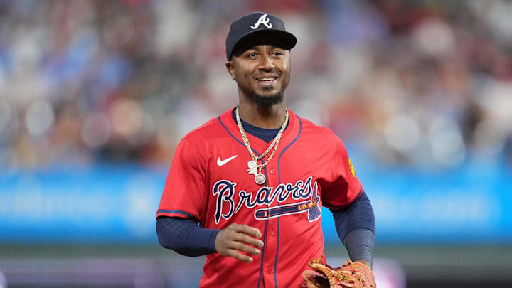 The Braves' second baseman had the chance to make some kids smile, and he ran with it