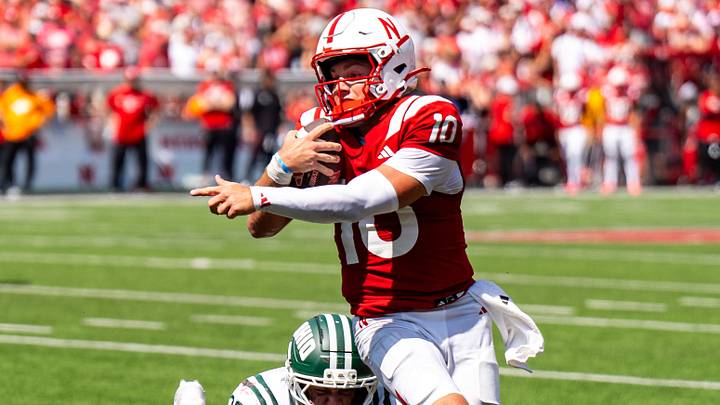Anthony Colandrea eludes a defender en route to a touchdown against Ohio. Anthony Colandrea eludes a defender en route to a touchdown against Ohio.