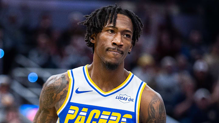 Indiana Pacers guard Quenton Jackson (29)  in the second half against the Utah Jazz at Gainbridge Fieldhouse. 