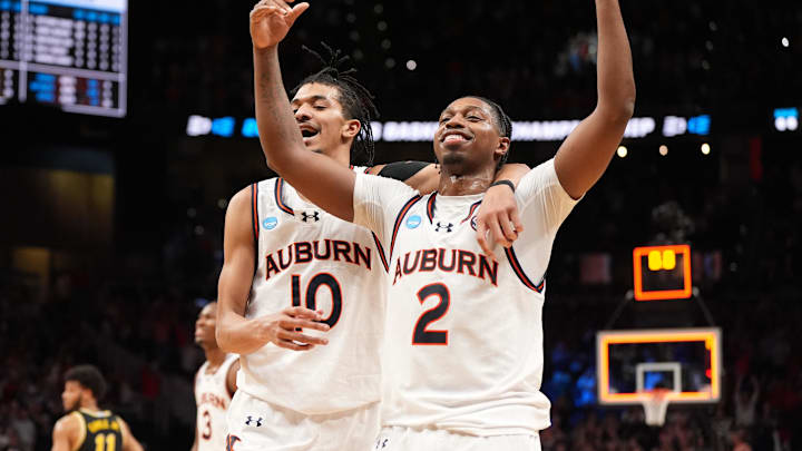 Auburn Tigers guard Chad Baker-Mazara (10) and guard Denver Jones (2) will be key players against the Michigan State Spartans.