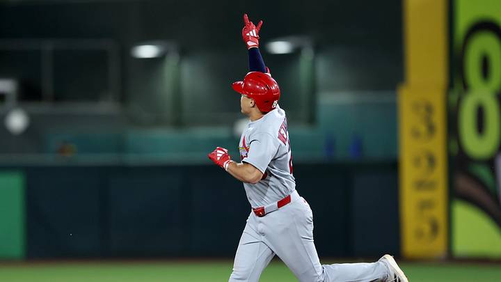 May 12, 2026; West Sacramento, California, USA; St. Louis Cardinals second baseman JJ Wetherholt (26) reacts after hitting a two-run home run against the Athletics during the sixth inning at Sutter Health Park. Mandatory Credit: Dennis Lee-Imagn Images