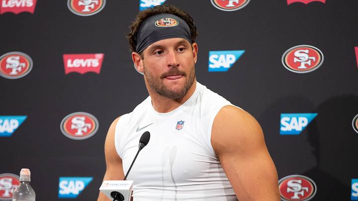 San Francisco 49ers defensive end Nick Bosa San Francisco 49ers defensive end Nick Bosa