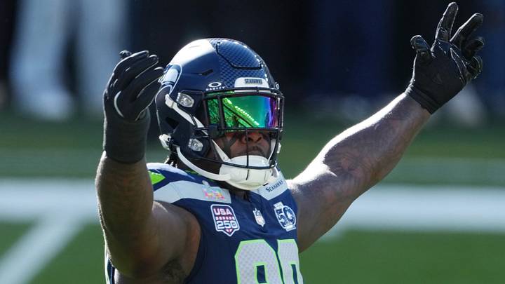 Feb 8, 2026; Santa Clara, CA, USA; Seattle Seahawks defensive tackle Jarran Reed (90) warms up before playing against the New England Patriots in Super Bowl LX at Levi's Stadium. Mandatory Credit: Kirby Lee-Imagn Images Feb 8, 2026; Santa Clara, CA, USA; Seattle Seahawks defensive tackle Jarran Reed (90) warms up before playing against the New England Patriots in Super Bowl LX at Levi's Stadium. Mandatory Credit: Kirby Lee-Imagn Images