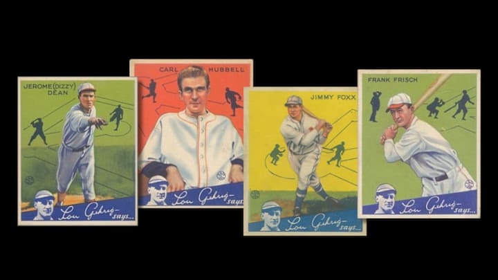 Assorted 1934 Goudey cards Assorted 1934 Goudey cards