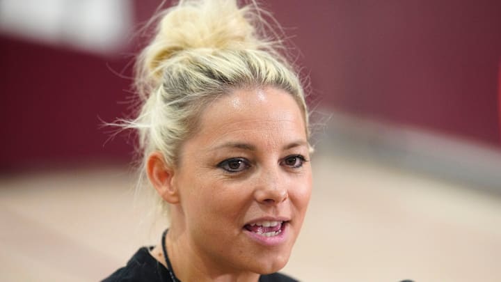 ASU head coach Molly Miller speaks to the press at Weatherup Center in Tempe, Ariz. on June 4, 2025. ASU head coach Molly Miller speaks to the press at Weatherup Center in Tempe, Ariz. on June 4, 2025.