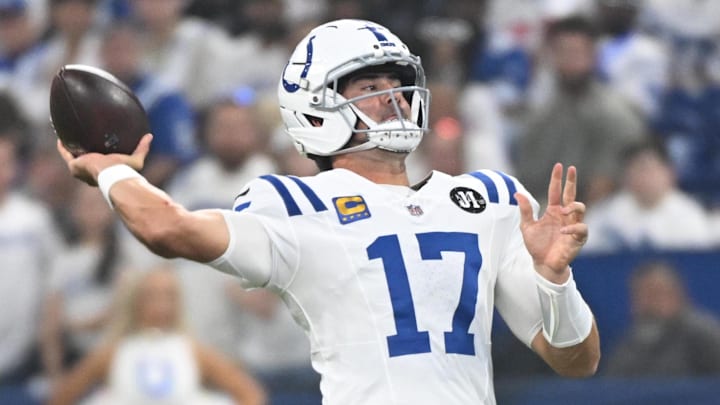 Colts QB Daniel Jones ranks second in fantasy points at the position after the first two weeks of the season.