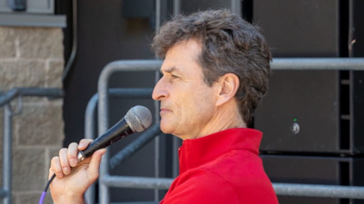 Nebraska volleyball play-by-play voice John Baylor at an event promoting the Huskers prior to the 2025 season. Nebraska volleyball play-by-play voice John Baylor at an event promoting the Huskers prior to the 2025 season.