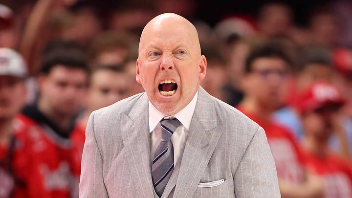 Jan 17, 2026; Columbus, Ohio, USA; UCLA Bruins head coach Mick Cronin reacts to a play during the second half against the Ohio State Buckeyes at Value City Arena. Mandatory Credit: Joseph Maiorana-Imagn Images Jan 17, 2026; Columbus, Ohio, USA; UCLA Bruins head coach Mick Cronin reacts to a play during the second half against the Ohio State Buckeyes at Value City Arena. Mandatory Credit: Joseph Maiorana-Imagn Images