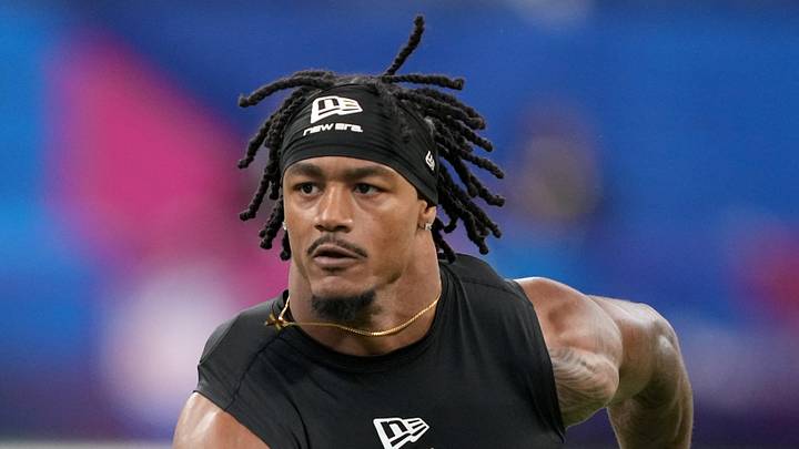Toledo defensive back Andre Fuller (DB10) during the NFL Scouting Combine. Toledo defensive back Andre Fuller (DB10) during the NFL Scouting Combine.