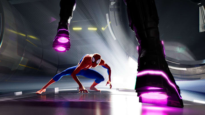 Peter Parker as Spider-Man (Jake Johnson) in Sony Pictures Animation's SPIDER-MAN: INTO THE SPIDER-VERSE.