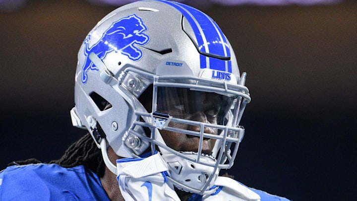 Detroit Lions defensive end Ezekiel Ansah (94). Detroit Lions defensive end Ezekiel Ansah (94).