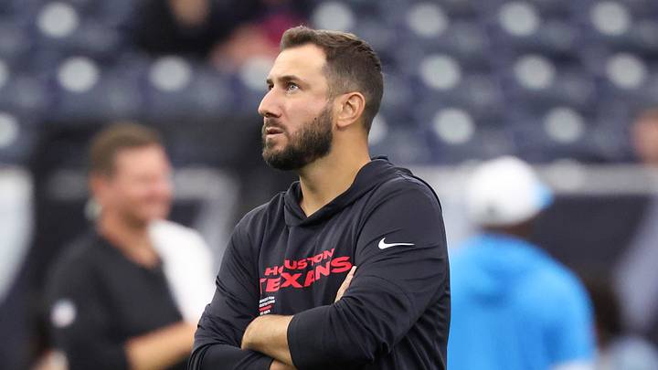 Houston Texans offensive coordinator Nick Caley Houston Texans offensive coordinator Nick Caley
