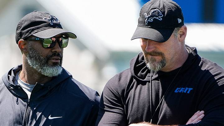 Detroit Lions general manager Brad Holmes and head coach Dan Campbell Detroit Lions general manager Brad Holmes and head coach Dan Campbell
