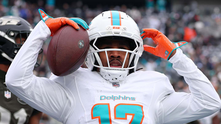 Miami Dolphins wide receiver Jaylen Waddle Miami Dolphins wide receiver Jaylen Waddle