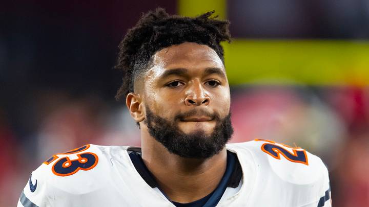 Chicago Bears running back Roschon Johnson