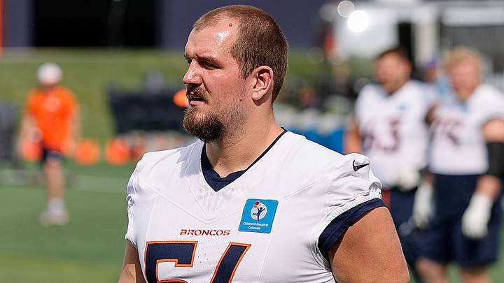 Denver Broncos center Alex Forsyth Denver Broncos center Alex Forsyth