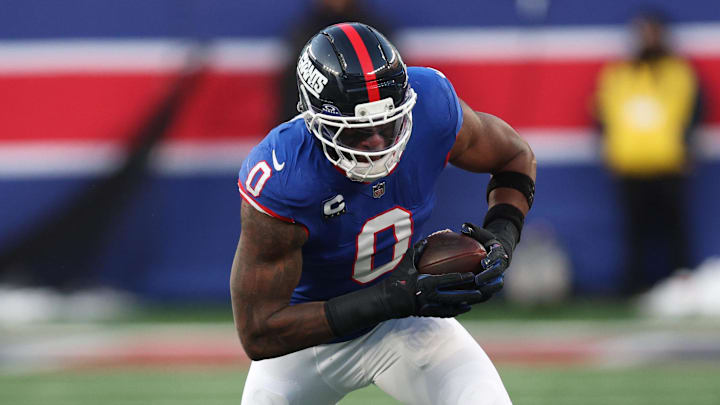 New York Giants linebacker Brian Burns was the highest ranked Giants player at his position in the fan part of Pro Bowl voting.