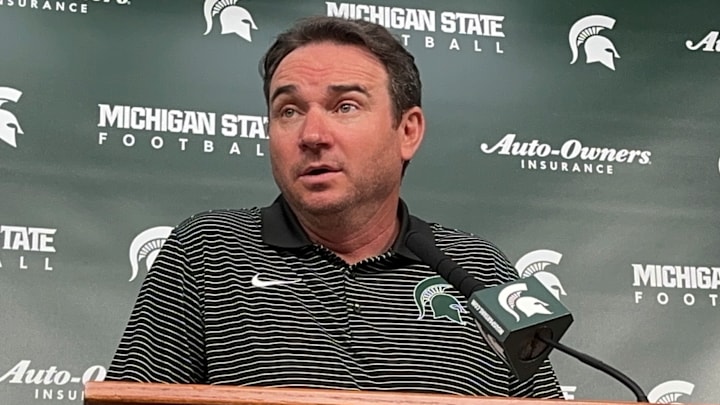 Michigan State head coach Jonathan Smith