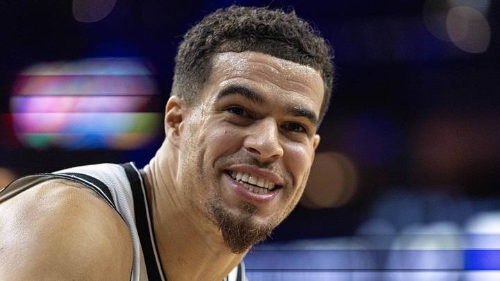 Dec 23, 2025; Philadelphia, Pennsylvania, USA; Brooklyn Nets forward Michael Porter Jr. (17) reacts in the direction of fans during the second quarter against the Philadelphia 76ers at Xfinity Mobile Arena. Mandatory Credit: Bill Streicher-Imagn Images