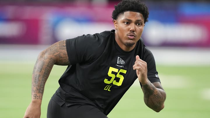 Clemson defensive lineman TJ Parker during the NFL Scouting Combine  at Lucas Oil Stadium.
