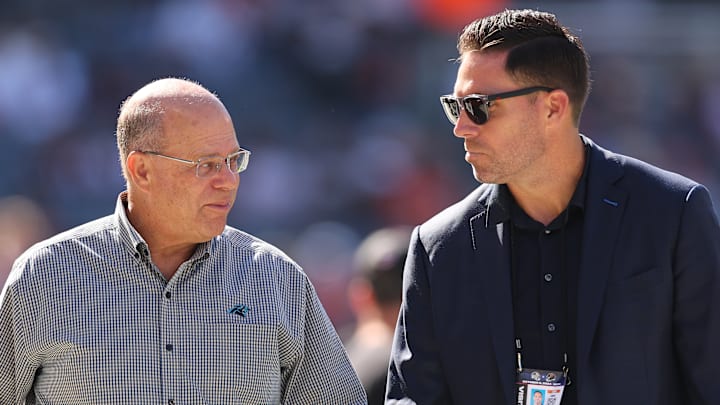 Carolina Panthers owner David Tepper and general manager Dan Morgan Carolina Panthers owner David Tepper and general manager Dan Morgan