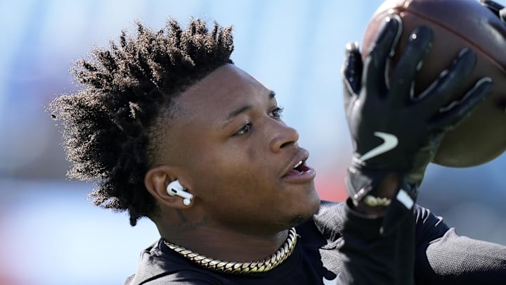 Carolina Panthers wide receiver Jimmy Horn Jr. Carolina Panthers wide receiver Jimmy Horn Jr.