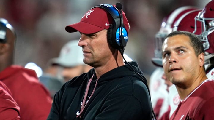 The Alabama Crimson Tide may need to beat the Oklahoma Sooners to save Kalen DeBoer's job The Alabama Crimson Tide may need to beat the Oklahoma Sooners to save Kalen DeBoer's job