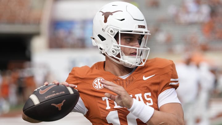 Texas quarterback Arch Manning struggled in the team's Week 3 game.