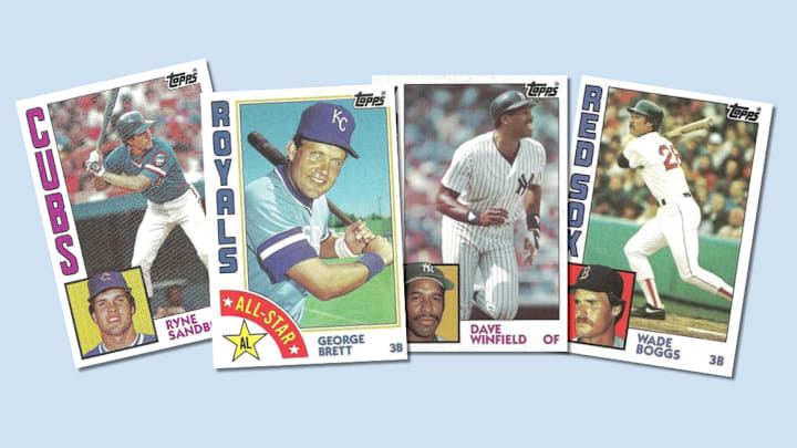 Assorted 1984 Topps baseball cards