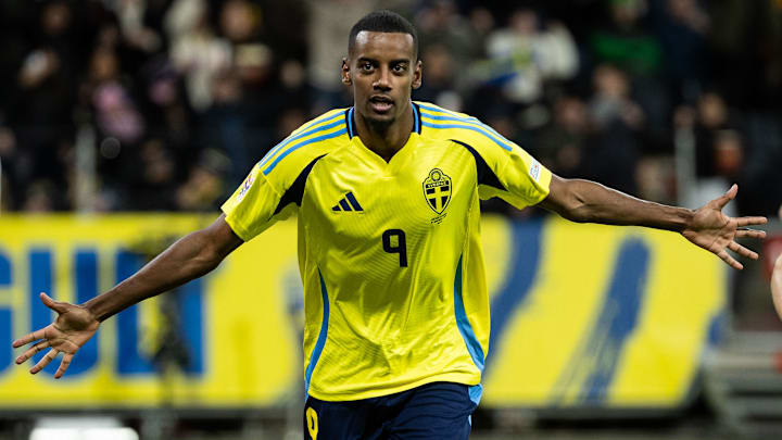 Alexander Isak has scored 16 goals in 52 Sweden caps.