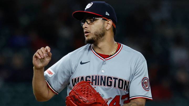 Washington Nationals pitcher Luis Perales Washington Nationals pitcher Luis Perales