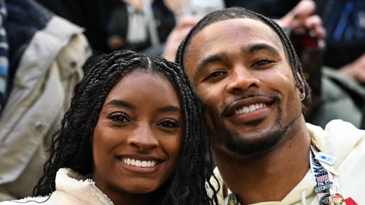 Simone Biles and Jonathan Owens