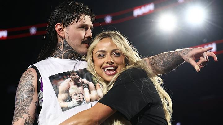 Dominik Mysterio and Liv Morgan Dominik Mysterio and Liv Morgan