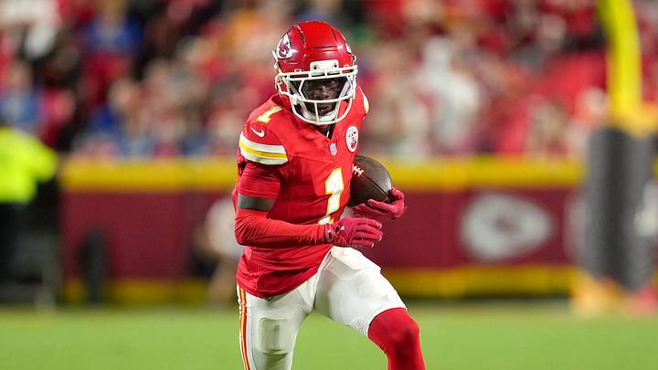 Kansas City Chiefs wide receiver Xavier Worthy (1)