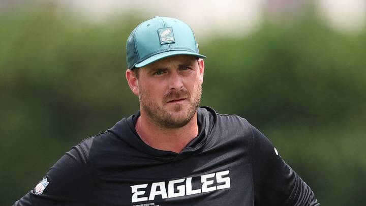 Philadelphia Eagles offensive coordinator Sean Mannion Philadelphia Eagles offensive coordinator Sean Mannion