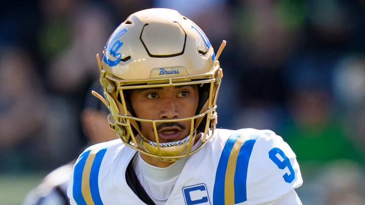 UCLA quarterback Nico Iamaleava looks to pass as the Oregon Ducks host the UCLA Bruins on Oct. 10, 2026, at Autzen Stadium in Eugene, Oregon. UCLA quarterback Nico Iamaleava looks to pass as the Oregon Ducks host the UCLA Bruins on Oct. 10, 2026, at Autzen Stadium in Eugene, Oregon.