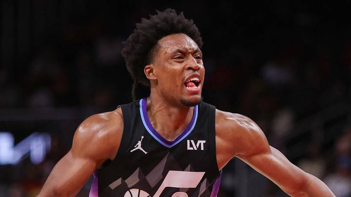 Apr 6, 2025; Atlanta, Georgia, USA; Utah Jazz guard Collin Sexton (2) drives to the basket against the Atlanta Hawks in the fourth quarter at State Farm Arena. Mandatory Credit: Brett Davis-Imagn Images Apr 6, 2025; Atlanta, Georgia, USA; Utah Jazz guard Collin Sexton (2) drives to the basket against the Atlanta Hawks in the fourth quarter at State Farm Arena. Mandatory Credit: Brett Davis-Imagn Images