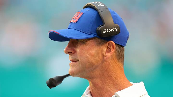 New York Giants head coach John Harbaugh
