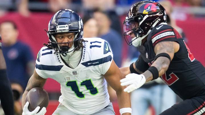Seattle Seahawks wide receiver Jaxon Smith-Njigba against the Arizona Cardinals. Seattle Seahawks wide receiver Jaxon Smith-Njigba against the Arizona Cardinals.