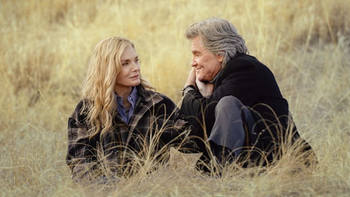 L-R Michelle Pfeiffer as Stacy Clyburn and Kurt Russell as Preston Clyburn in the Paramount+ series The Madison L-R Michelle Pfeiffer as Stacy Clyburn and Kurt Russell as Preston Clyburn in the Paramount+ series The Madison