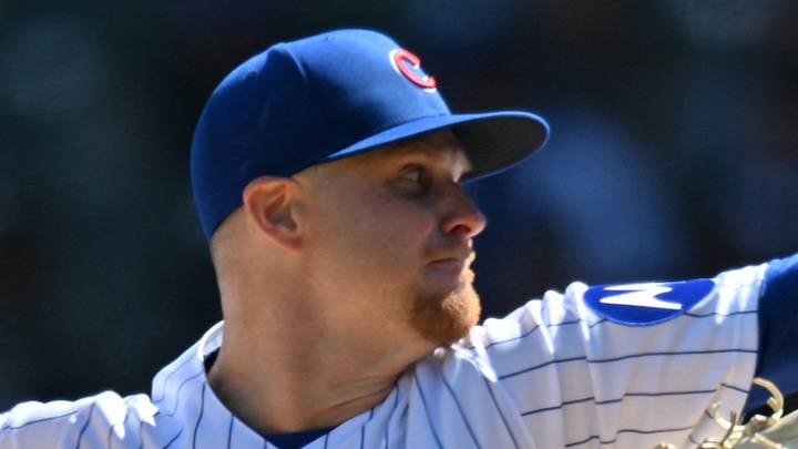 Mar 28, 2026; Chicago, Illinois, USA; Chicago Cubs pitcher Cade Horton (22) pitches against the Washington Nationals during the first inning at Wrigley Field. Mandatory Credit: Patrick Gorski-Imagn Images Mar 28, 2026; Chicago, Illinois, USA; Chicago Cubs pitcher Cade Horton (22) pitches against the Washington Nationals during the first inning at Wrigley Field. Mandatory Credit: Patrick Gorski-Imagn Images
