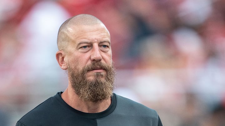 San Francisco 49ers run game coordinator/tight ends coach Brian Fleury