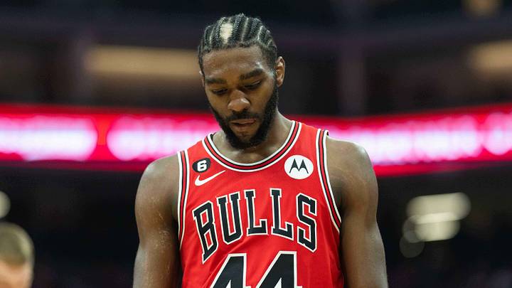Dec 4, 2022; Sacramento, California, USA; Chicago Bulls forward Patrick Williams (44) reacts during the second quarter against the Sacramento Kings at Golden 1 Center. Mandatory Credit: Stan Szeto-USA TODAY Sports Dec 4, 2022; Sacramento, California, USA; Chicago Bulls forward Patrick Williams (44) reacts during the second quarter against the Sacramento Kings at Golden 1 Center. Mandatory Credit: Stan Szeto-USA TODAY Sports