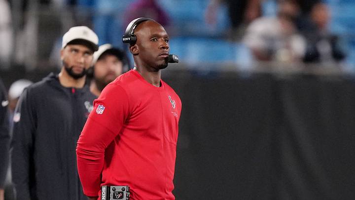 Aug 28, 2026; Charlotte, North Carolina, USA; Houston Texans head coach DeMeco Ryans looks on from the sideline during the second half against the Carolina Panthers at Bank of America Stadium. Mandatory Credit: Jim Dedmon-Imagn Images Aug 28, 2026; Charlotte, North Carolina, USA; Houston Texans head coach DeMeco Ryans looks on from the sideline during the second half against the Carolina Panthers at Bank of America Stadium. Mandatory Credit: Jim Dedmon-Imagn Images