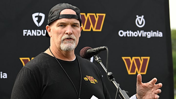 Washington Commanders head coach Dan Quinn