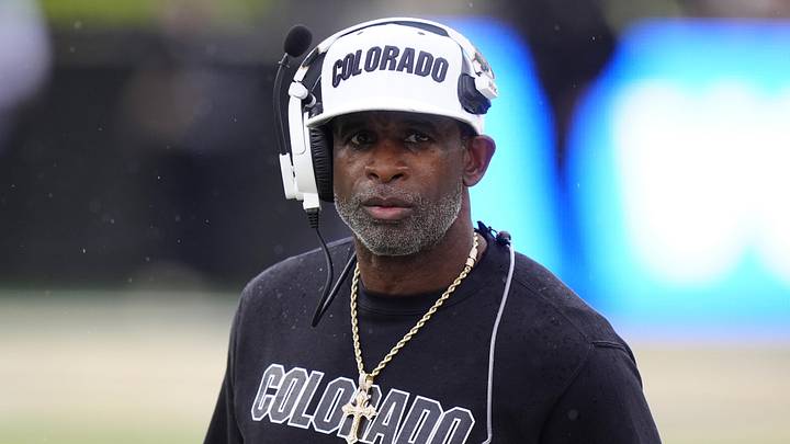 Oct 11, 2025; Boulder, Colorado, USA; Colorado Buffaloes head coach Deion Sanders during the first quarter against the Iowa State Cyclones at Folsom Field. 