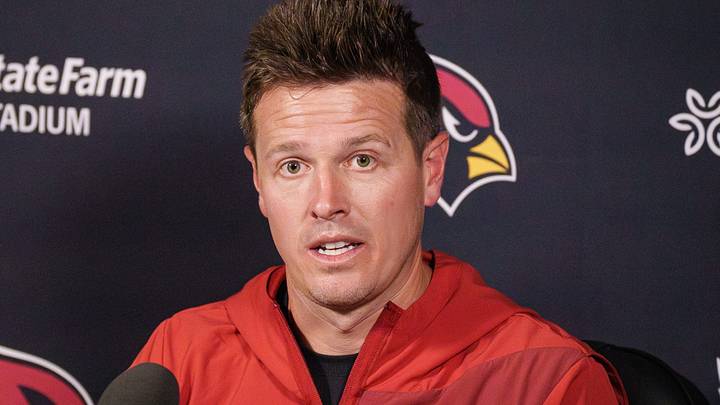 Arizona Cardinals head coach Mike LaFleur speaks to the media at the team's Tempe facility on June 2, 2026. Arizona Cardinals head coach Mike LaFleur speaks to the media at the team's Tempe facility on June 2, 2026.
