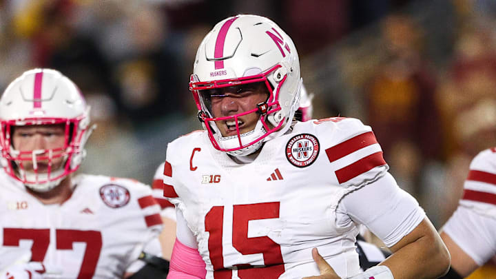 Nebraska Cornhuskers quarterback Dylan Raiola.
