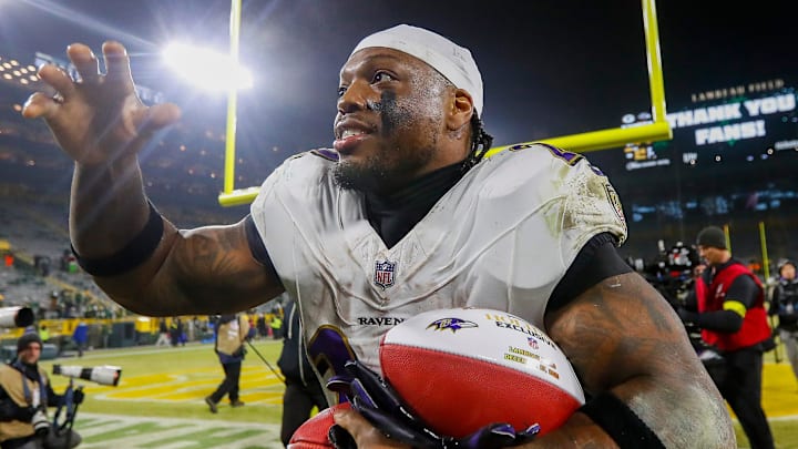 Baltimore Ravens running back Derrick Henry